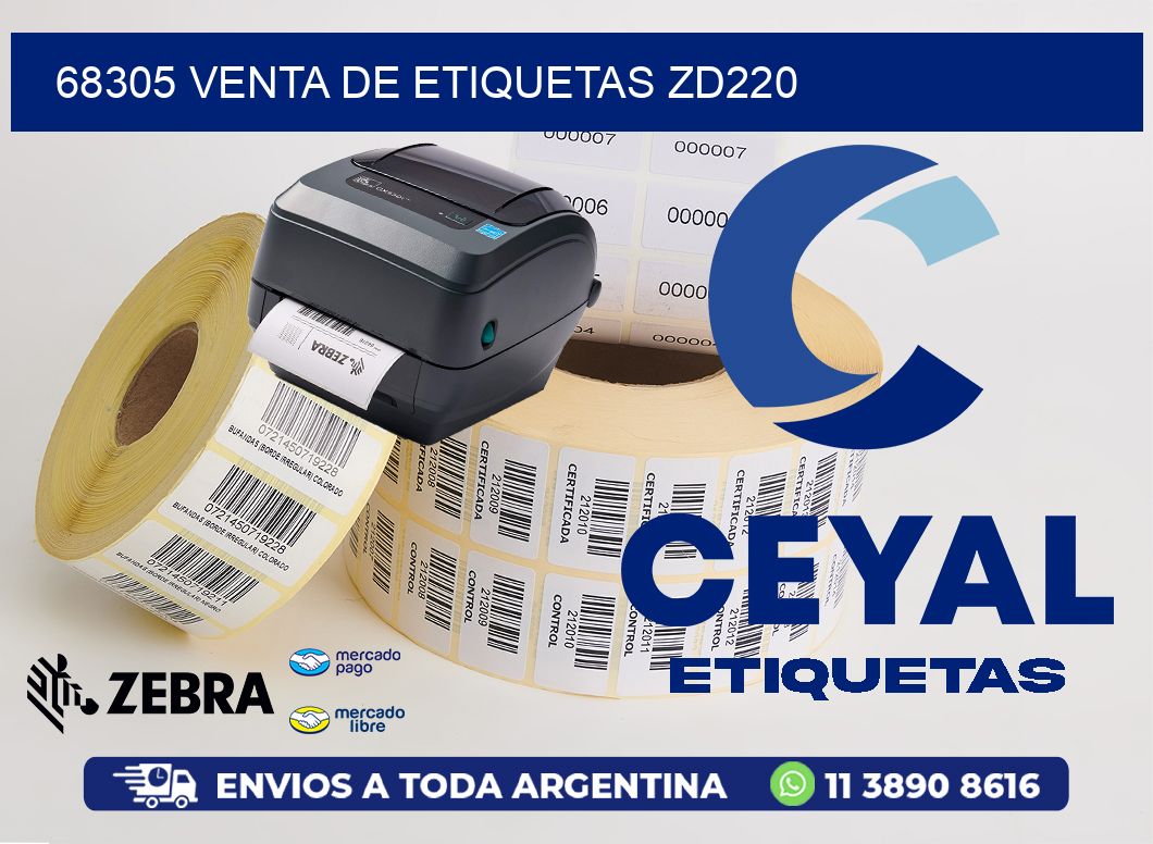 68305 VENTA DE ETIQUETAS ZD220