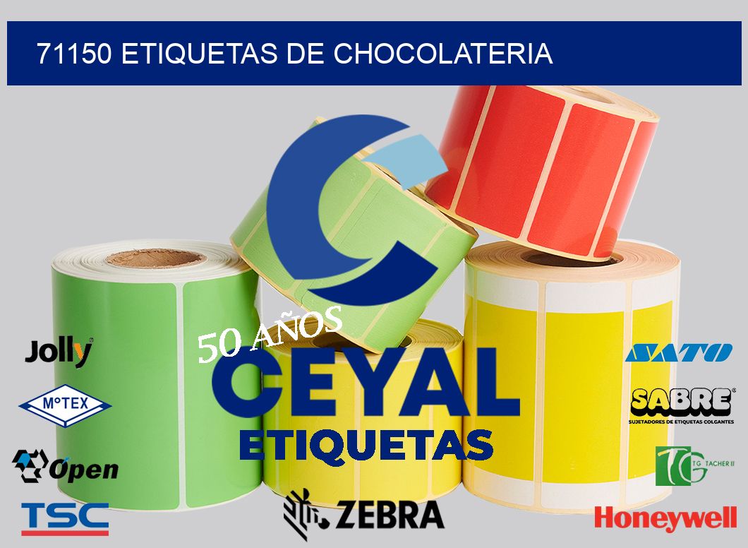 71150 ETIQUETAS DE CHOCOLATERIA