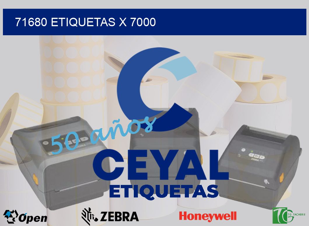 71680 Etiquetas x 7000