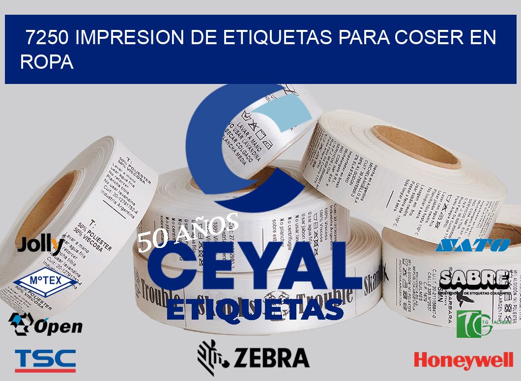 7250 IMPRESION DE ETIQUETAS PARA COSER EN ROPA