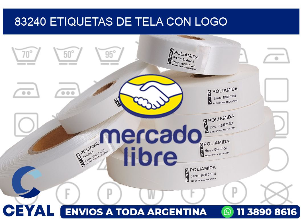 83240 ETIQUETAS DE TELA CON LOGO