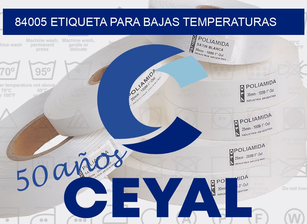 84005 ETIQUETA PARA BAJAS TEMPERATURAS