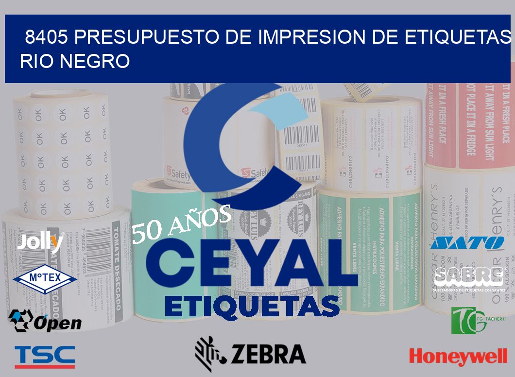 8405 PRESUPUESTO DE IMPRESION DE ETIQUETAS RIO NEGRO