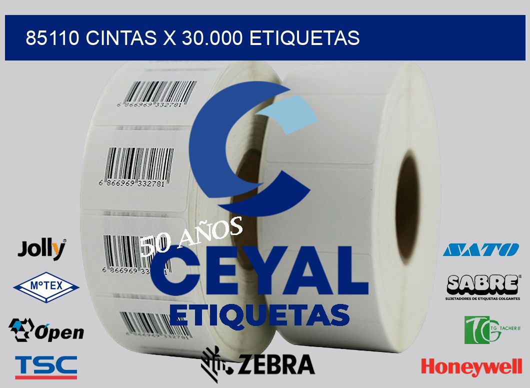 85110 cintas x 30.000 etiquetas