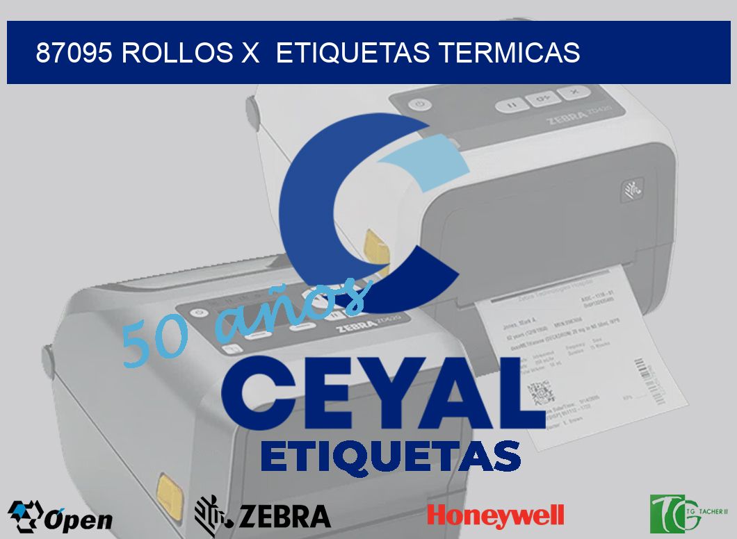 87095 Rollos x  etiquetas termicas