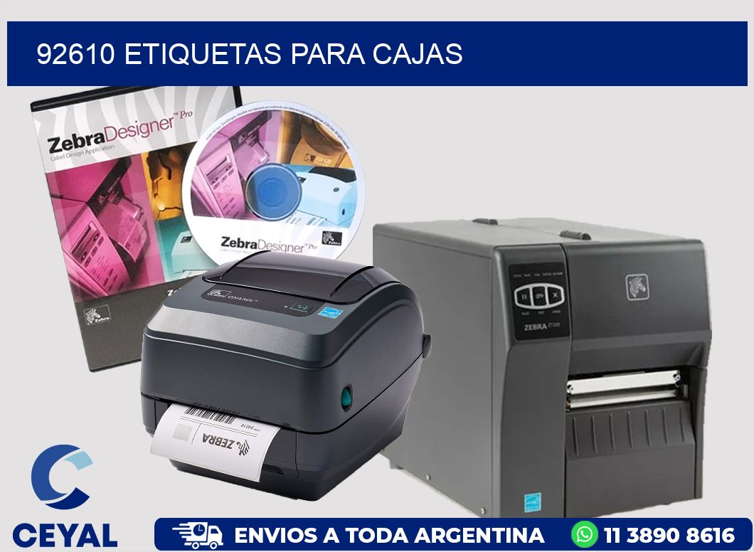 92610 ETIQUETAS PARA CAJAS