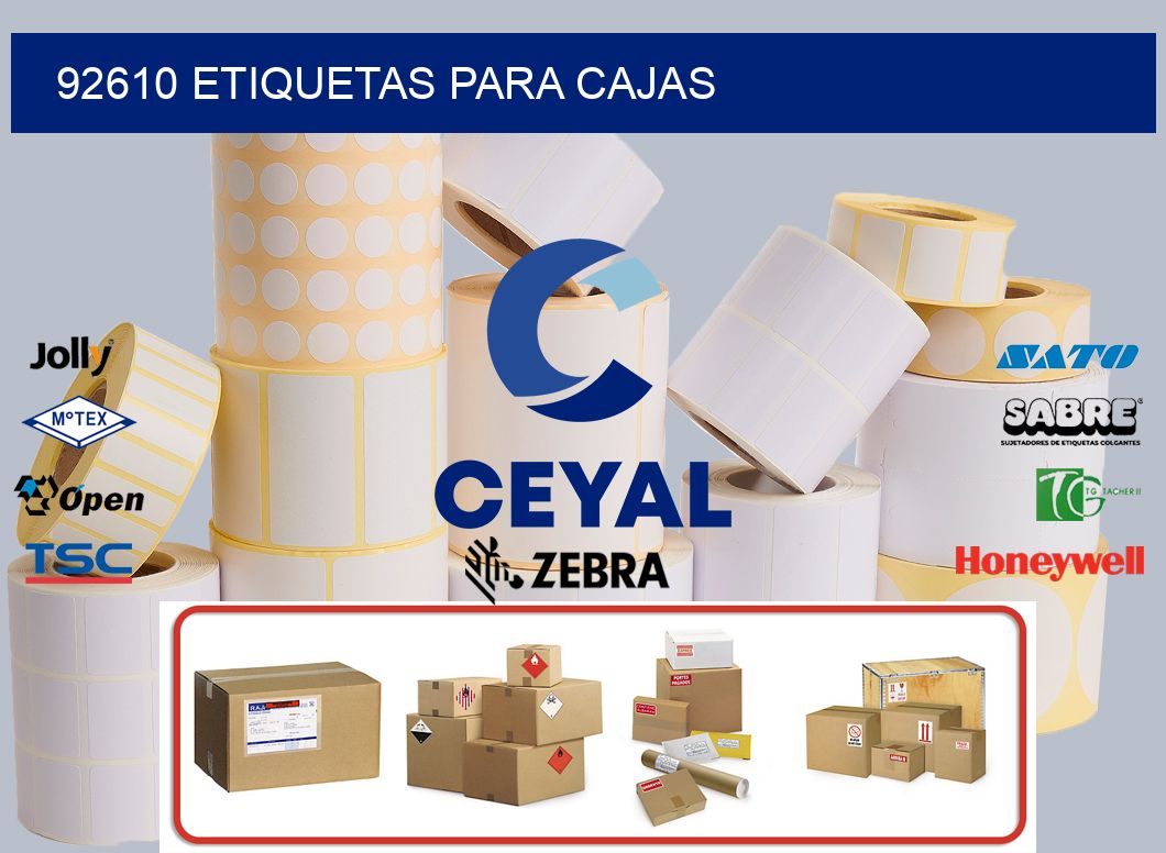 92610 ETIQUETAS PARA CAJAS
