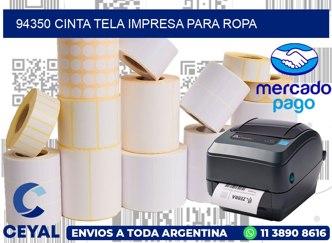 94350 CINTA TELA IMPRESA PARA ROPA