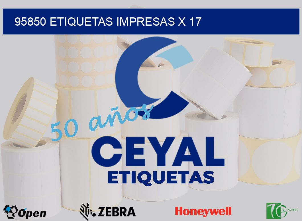 95850 Etiquetas impresas x 17