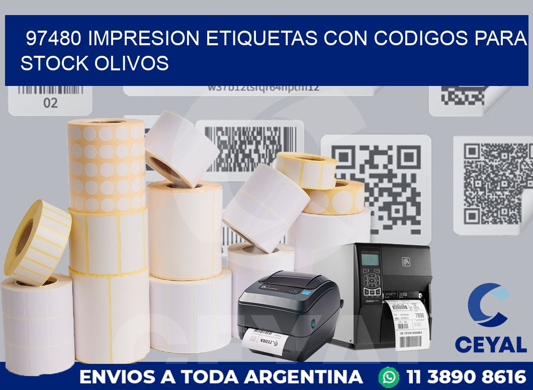 97480 IMPRESION ETIQUETAS CON CODIGOS PARA STOCK OLIVOS