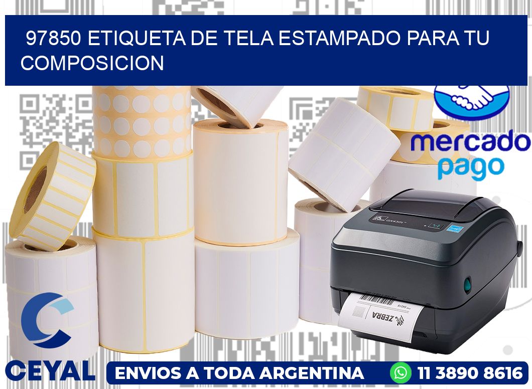 97850 ETIQUETA DE TELA ESTAMPADO PARA TU COMPOSICION
