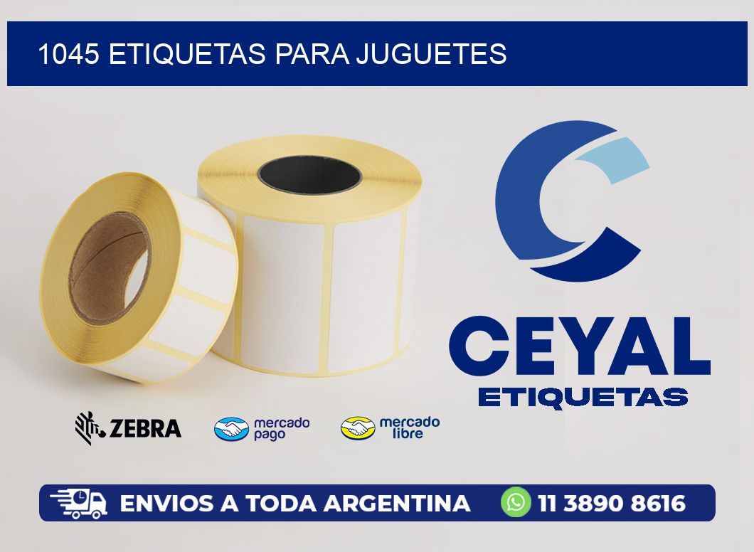 1045 etiquetas para juguetes