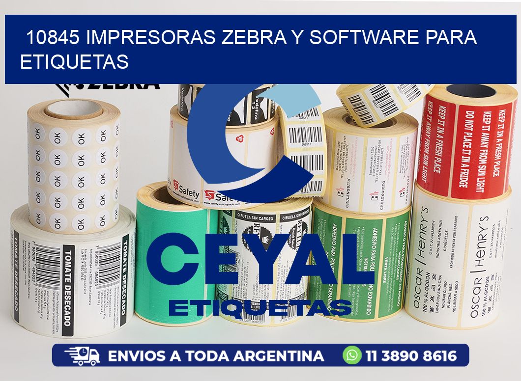 10845 Impresoras Zebra y Software para Etiquetas