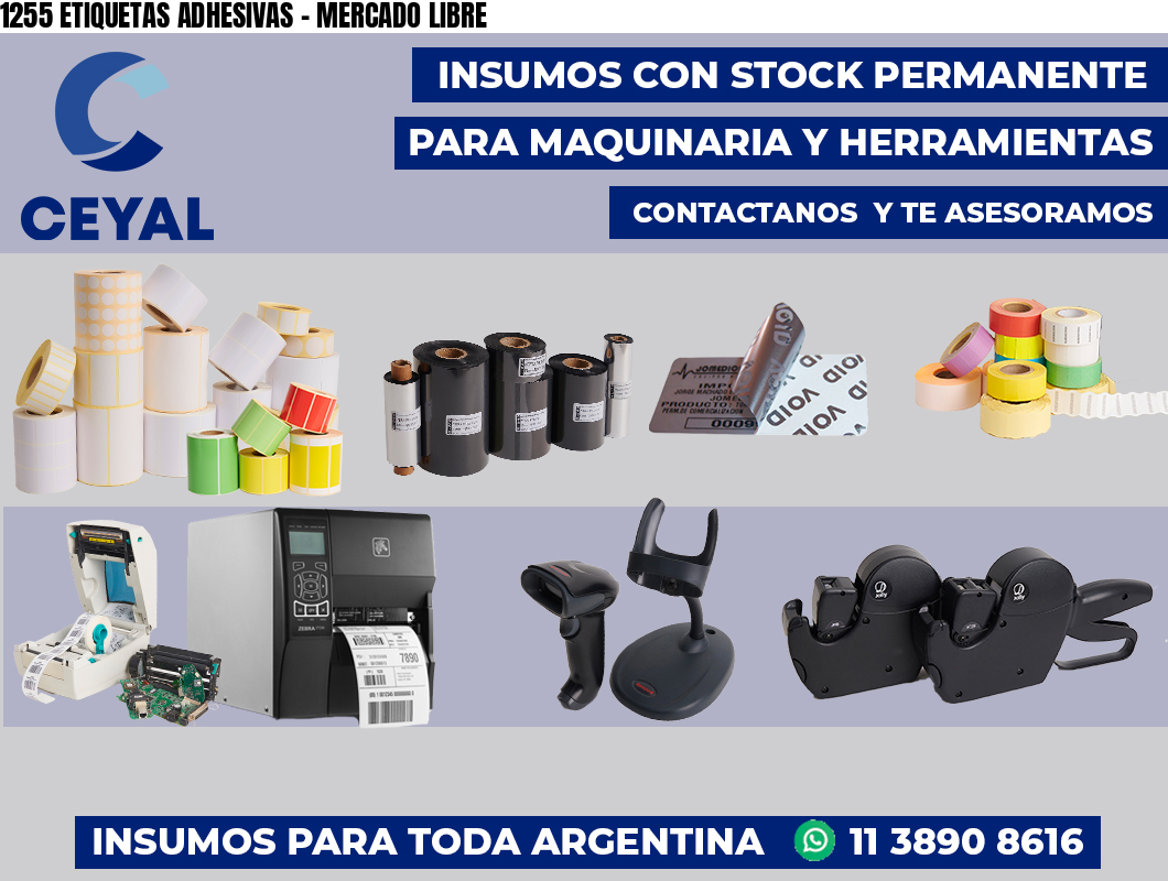 1255 ETIQUETAS ADHESIVAS - MERCADO LIBRE