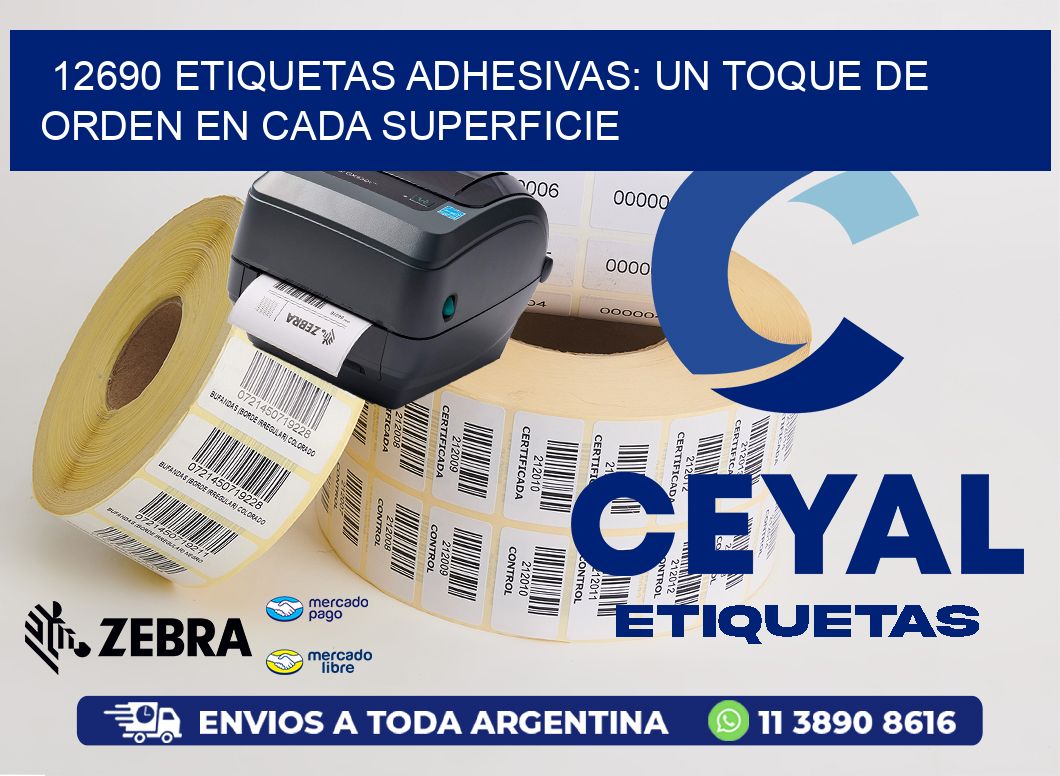12690 Etiquetas Adhesivas: Un Toque de Orden en Cada Superficie