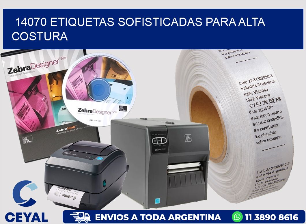 14070 ETIQUETAS SOFISTICADAS PARA ALTA COSTURA