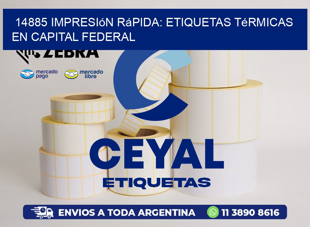 14885 Impresión Rápida: Etiquetas Térmicas en Capital Federal