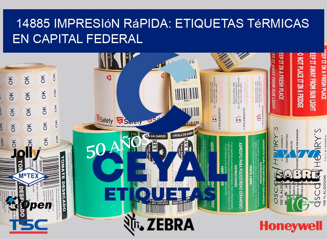 14885 Impresión Rápida: Etiquetas Térmicas en Capital Federal
