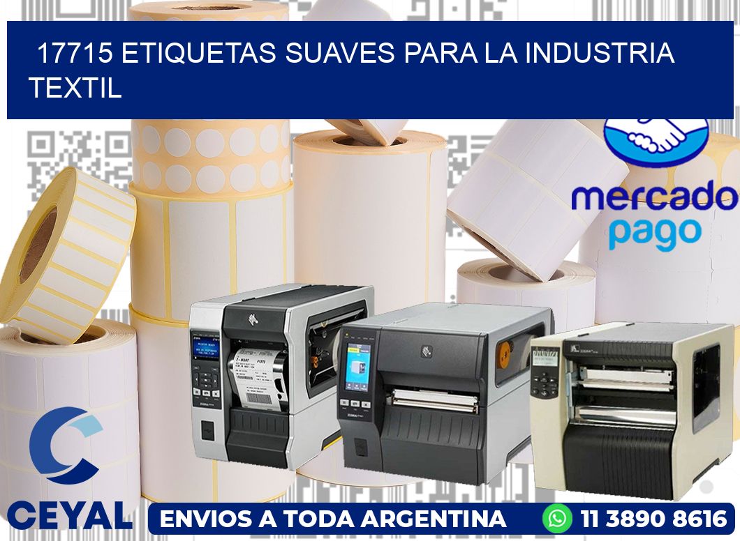17715 ETIQUETAS SUAVES PARA LA INDUSTRIA TEXTIL