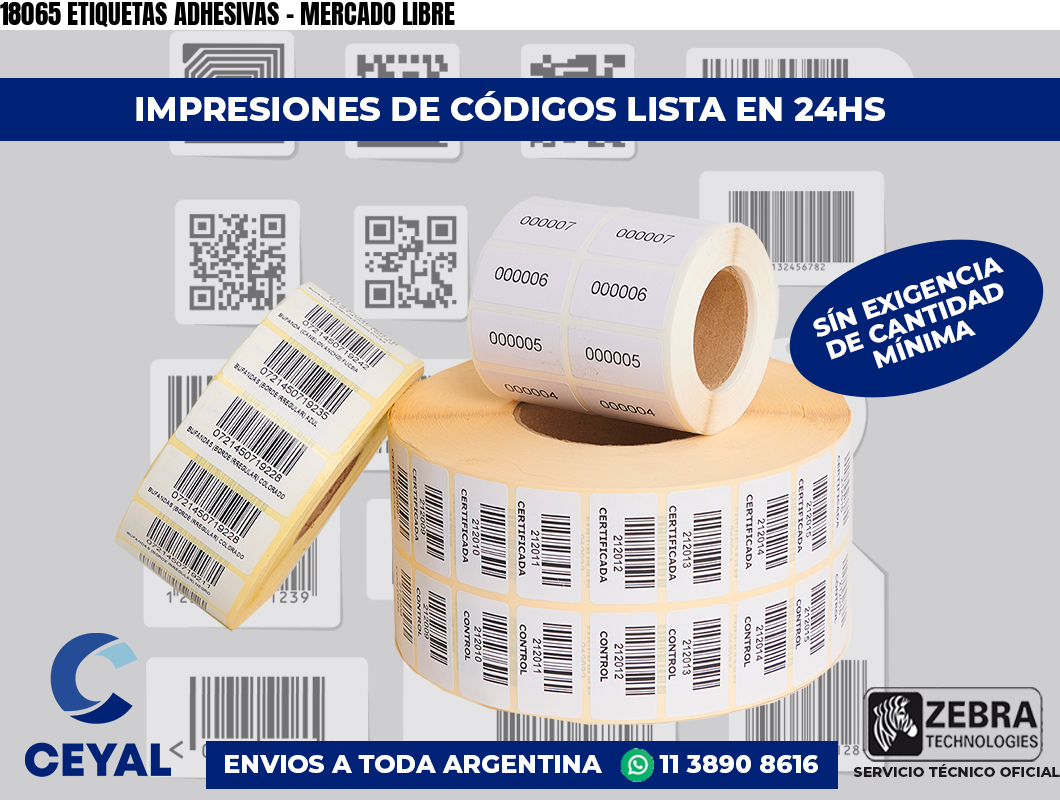 18065 ETIQUETAS ADHESIVAS – MERCADO LIBRE