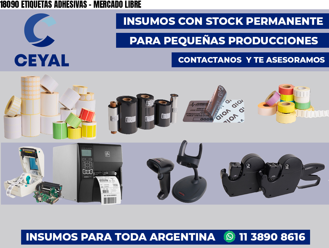 18090 ETIQUETAS ADHESIVAS - MERCADO LIBRE