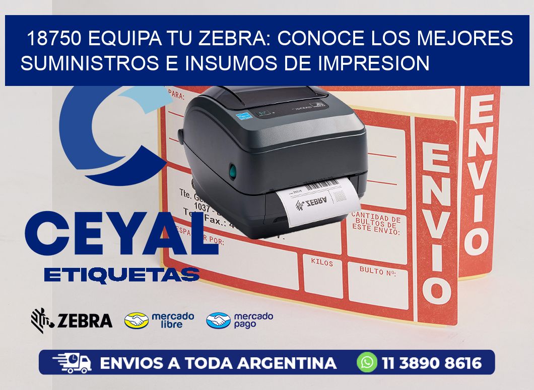 18750 EQUIPA TU ZEBRA: CONOCE LOS MEJORES SUMINISTROS E INSUMOS DE IMPRESION