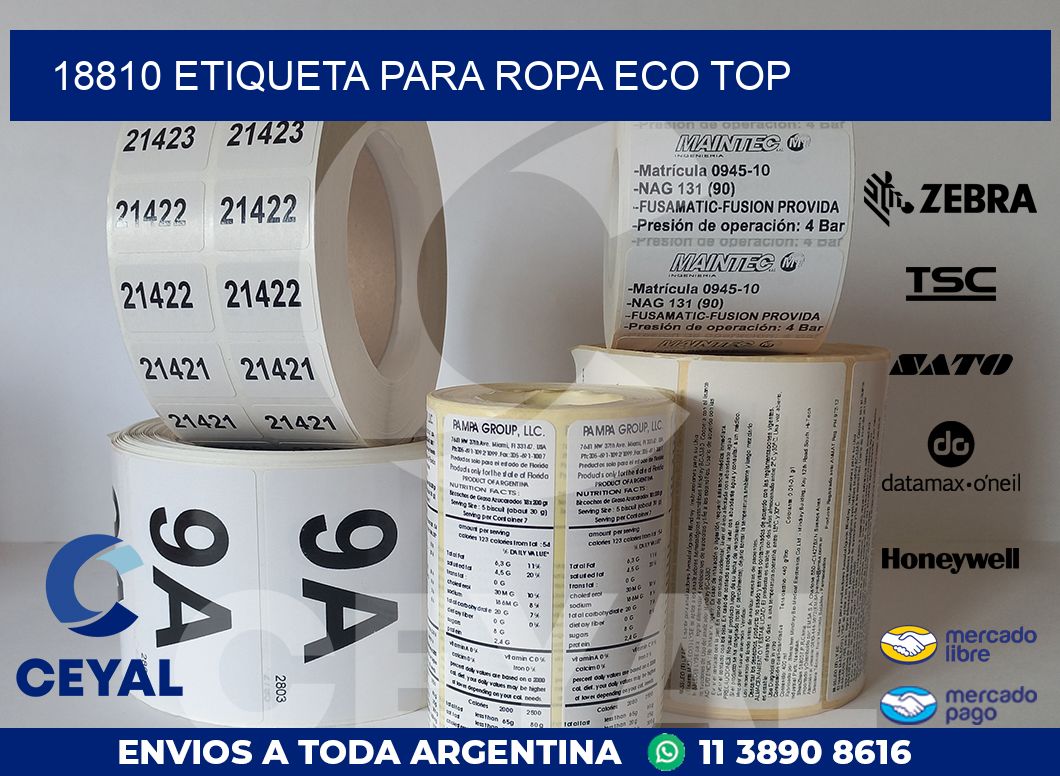 18810 ETIQUETA PARA ROPA ECO TOP