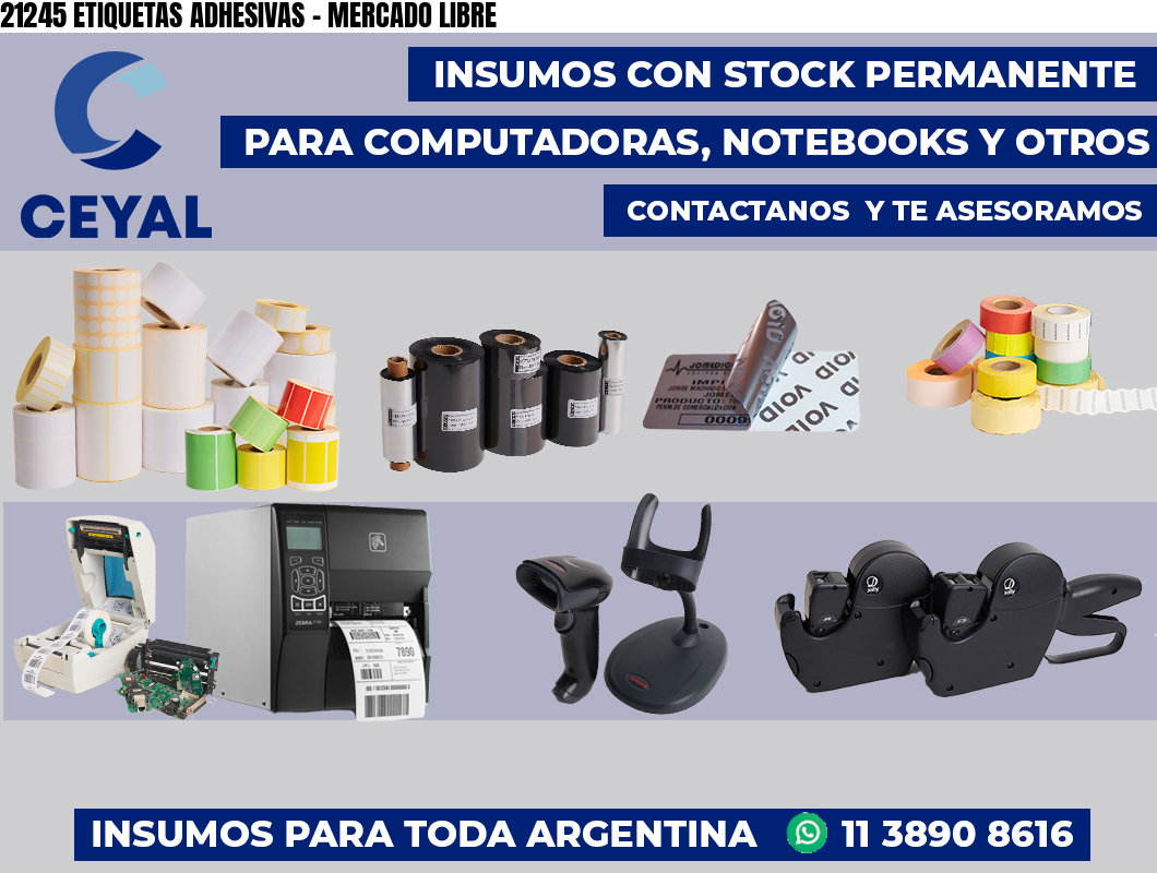 21245 ETIQUETAS ADHESIVAS - MERCADO LIBRE