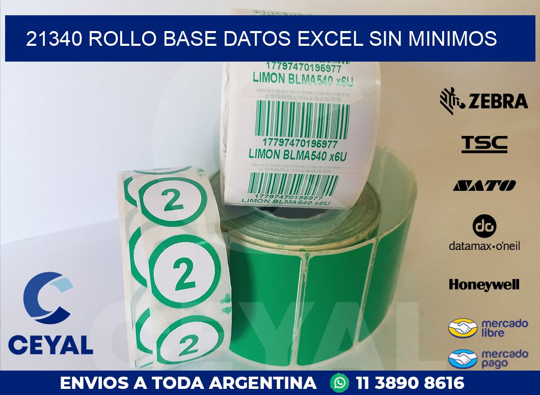 21340 rollo base datos excel sin minimos