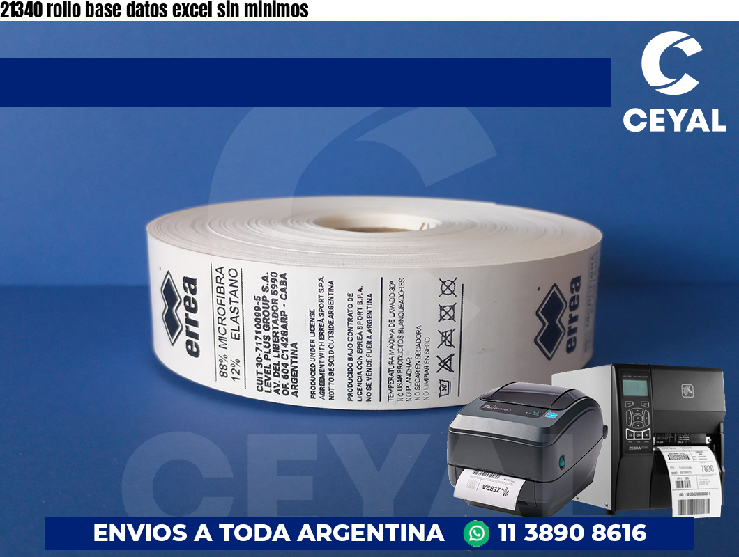 21340 rollo base datos excel sin minimos