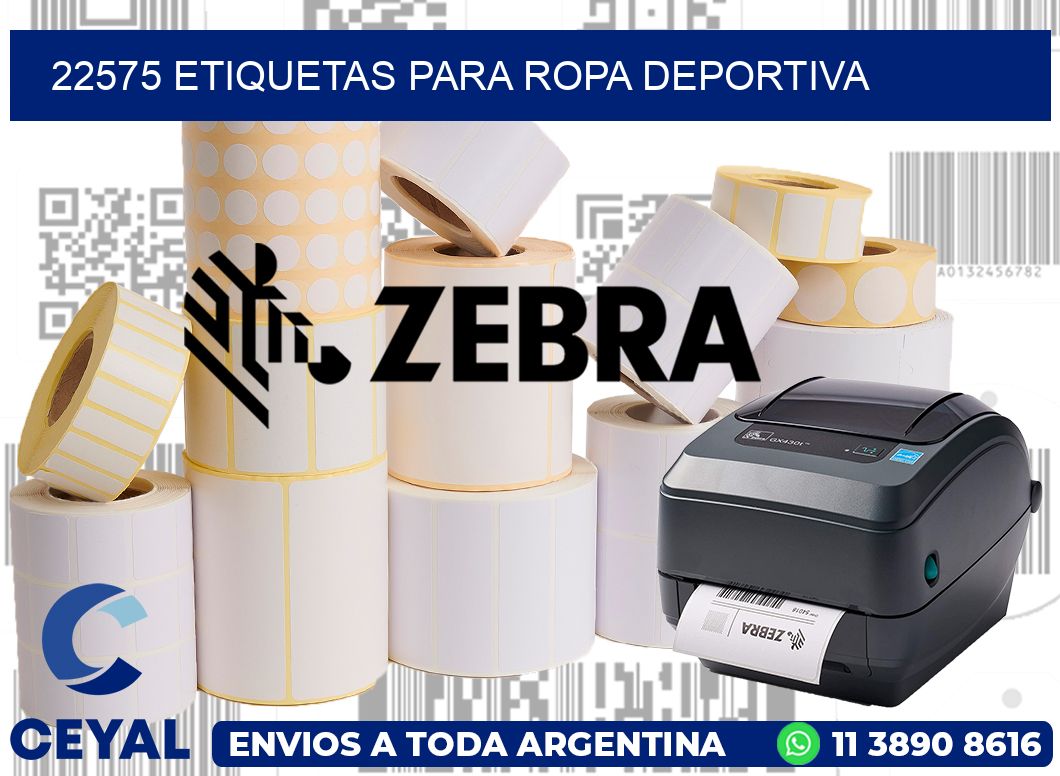 22575 ETIQUETAS PARA ROPA DEPORTIVA