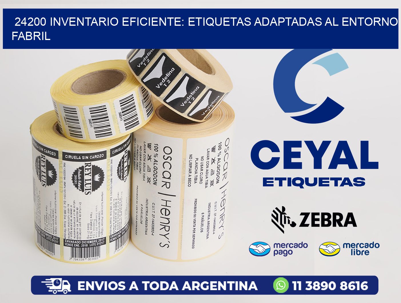 24200 Inventario Eficiente: Etiquetas Adaptadas al Entorno Fabril