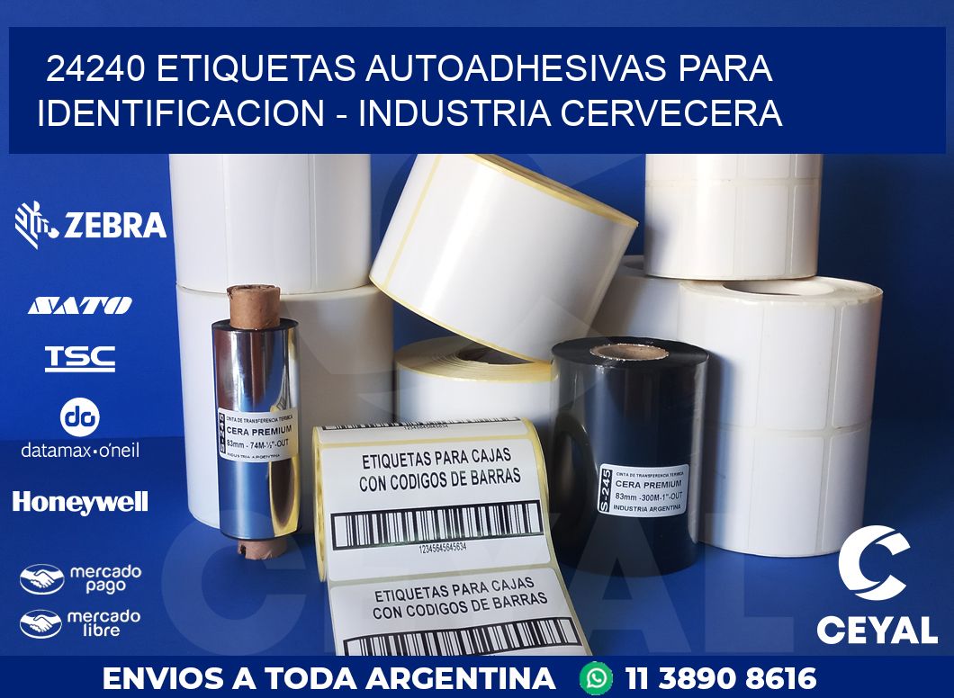 24240 ETIQUETAS AUTOADHESIVAS PARA IDENTIFICACION – INDUSTRIA CERVECERA