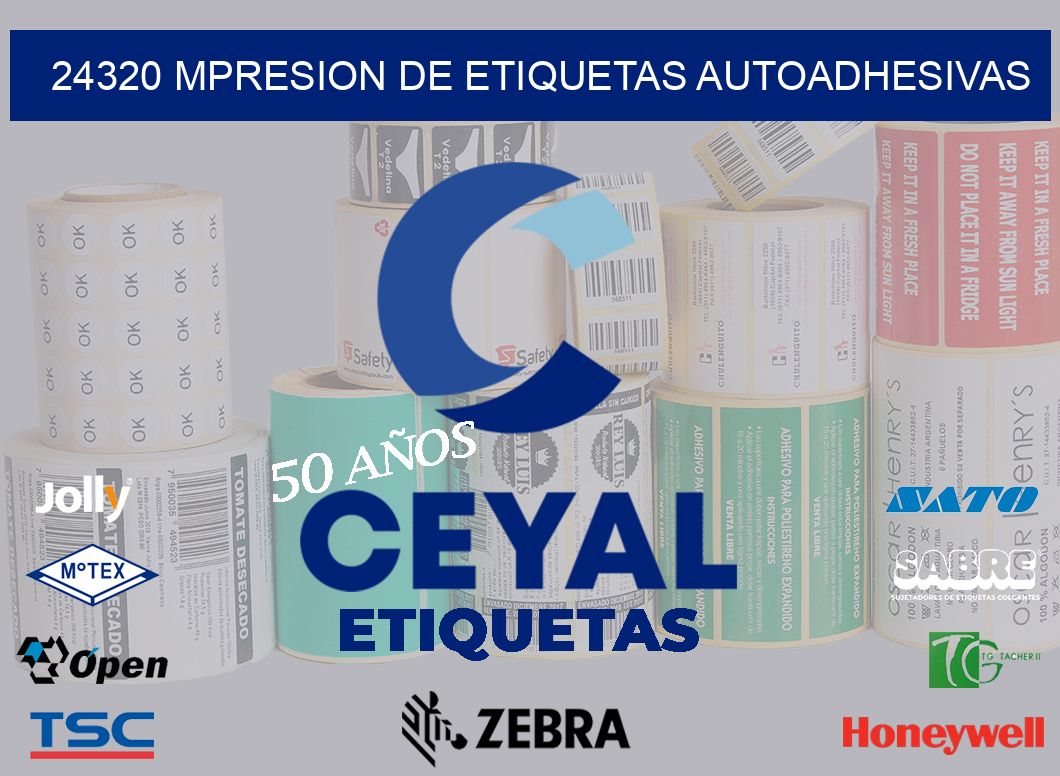 24320 MPRESION DE ETIQUETAS AUTOADHESIVAS
