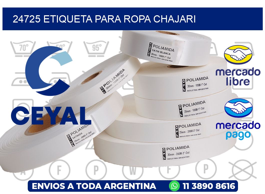 24725 ETIQUETA PARA ROPA CHAJARI