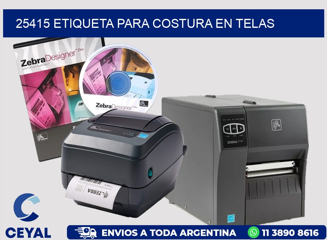 25415 ETIQUETA PARA COSTURA EN TELAS