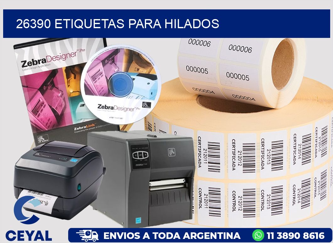 26390 ETIQUETAS PARA HILADOS