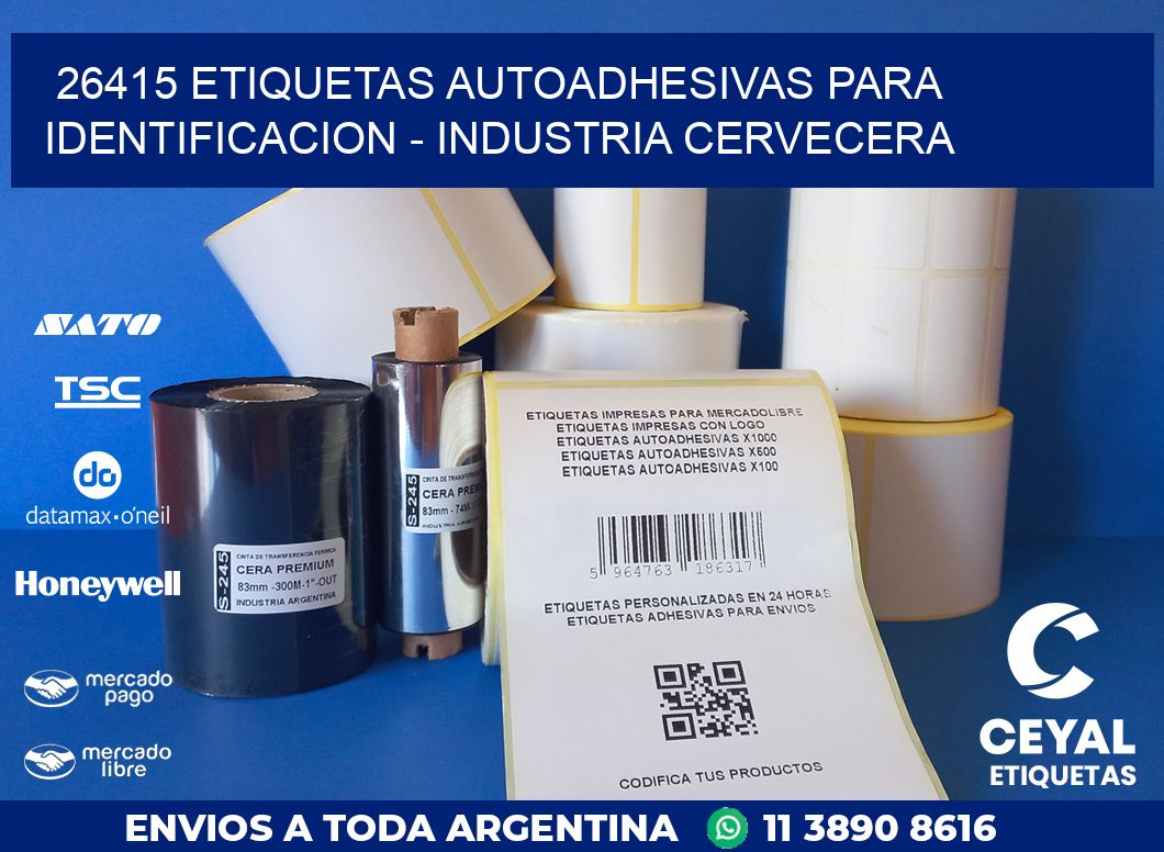26415 ETIQUETAS AUTOADHESIVAS PARA IDENTIFICACION – INDUSTRIA CERVECERA