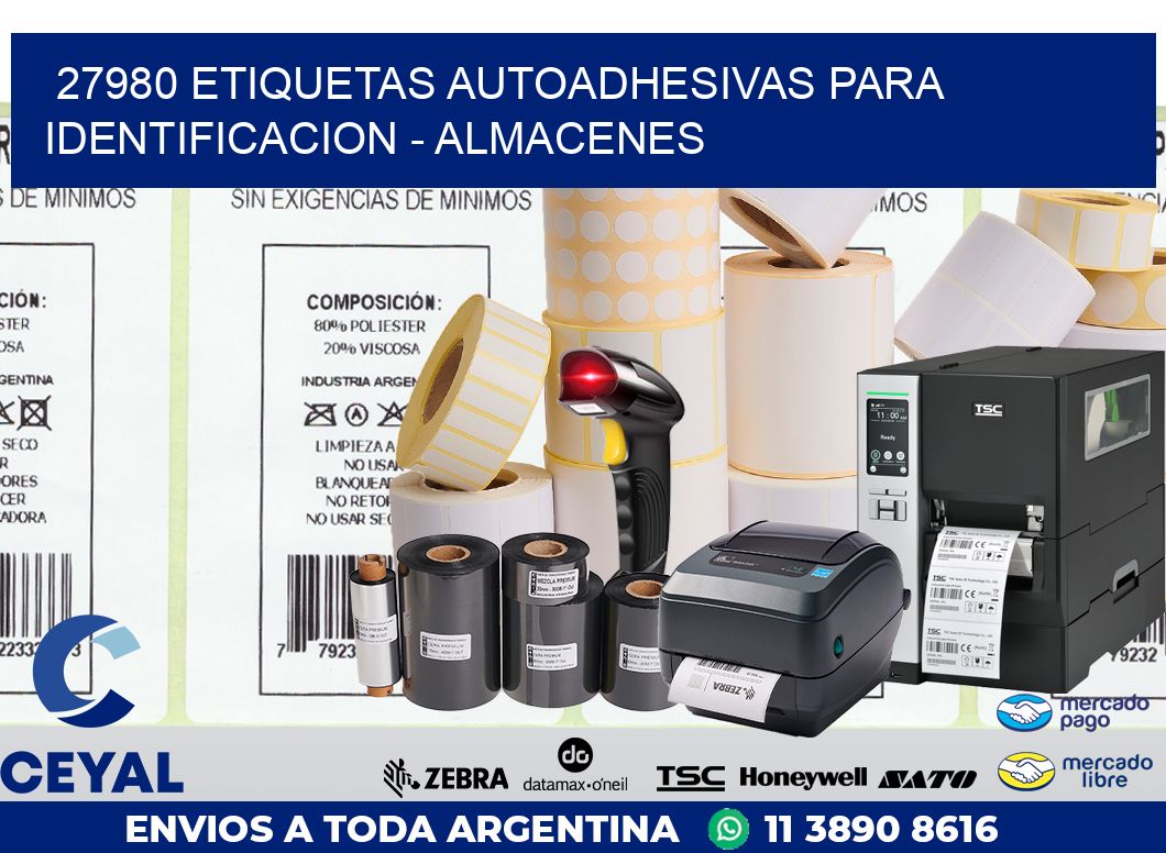 27980 ETIQUETAS AUTOADHESIVAS PARA IDENTIFICACION – ALMACENES