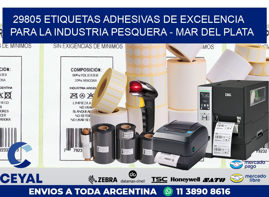 29805 ETIQUETAS ADHESIVAS DE EXCELENCIA PARA LA INDUSTRIA PESQUERA – MAR DEL PLATA