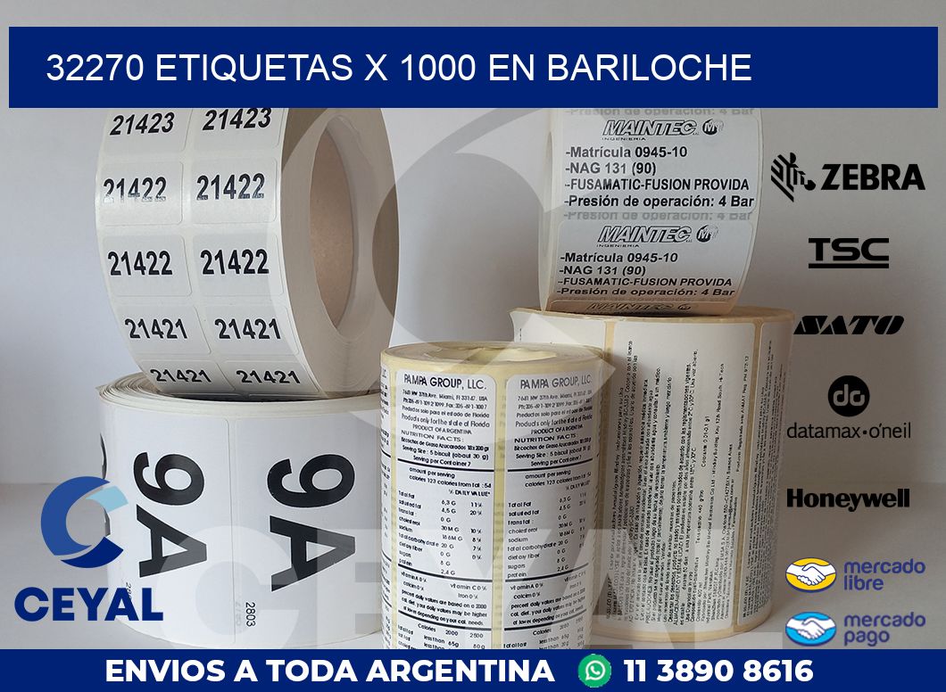 32270 ETIQUETAS X 1000 EN BARILOCHE