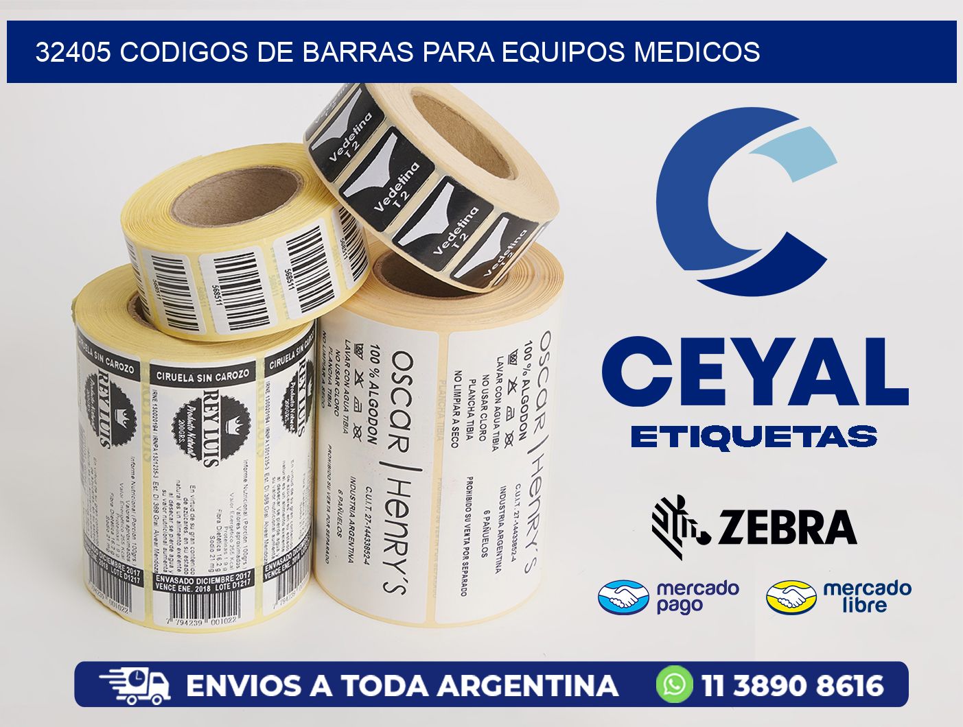 32405 CODIGOS DE BARRAS PARA EQUIPOS MEDICOS