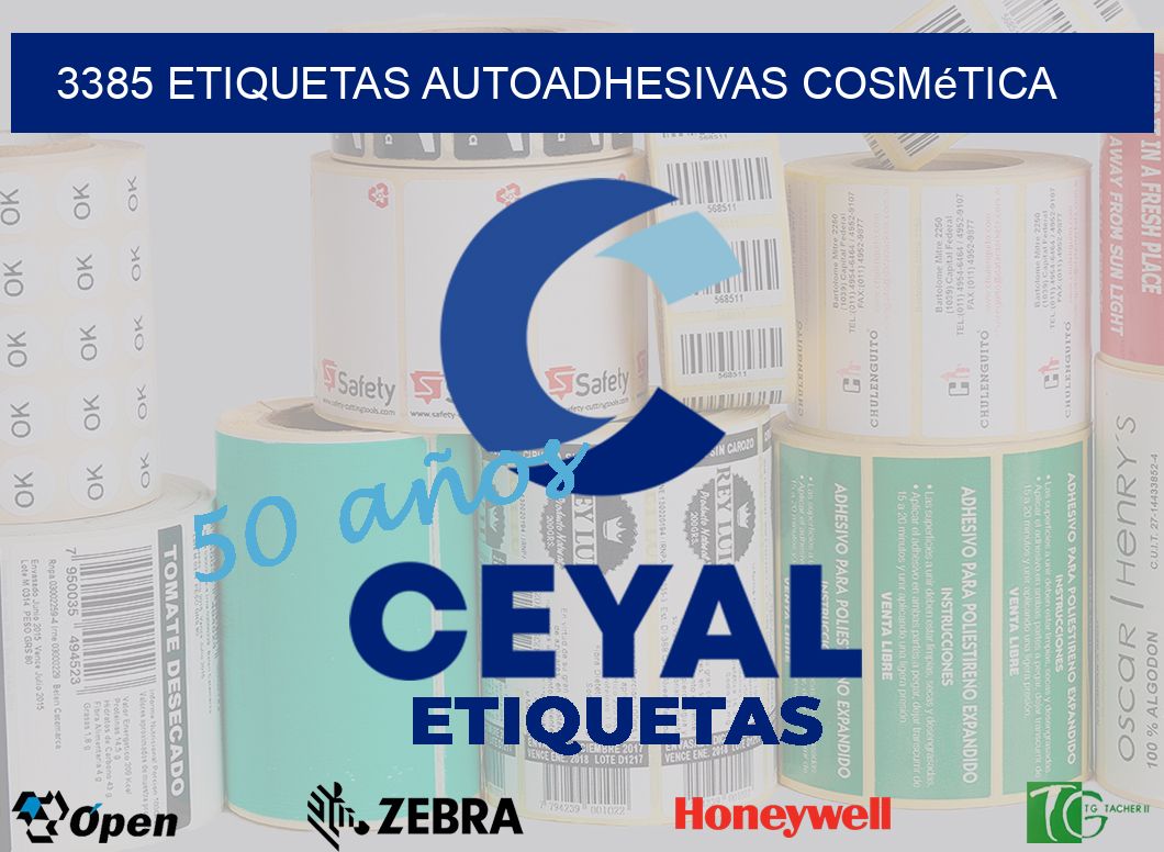 3385 Etiquetas autoadhesivas cosmética