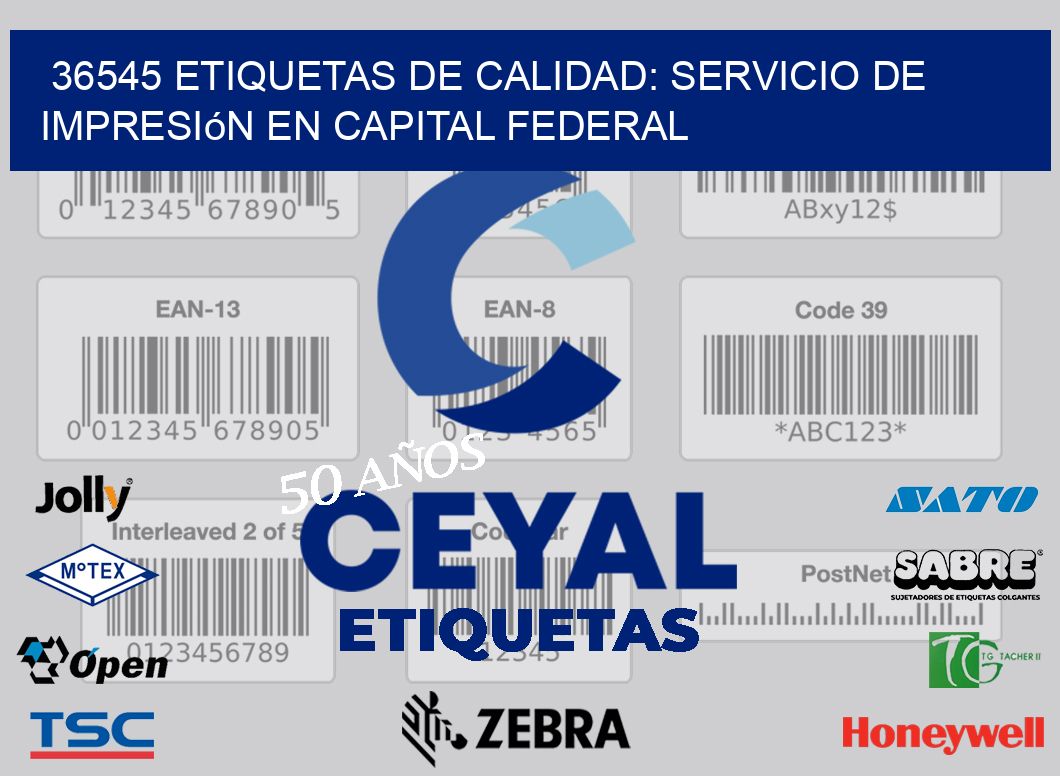 36545 Etiquetas de Calidad: Servicio de Impresión en Capital Federal