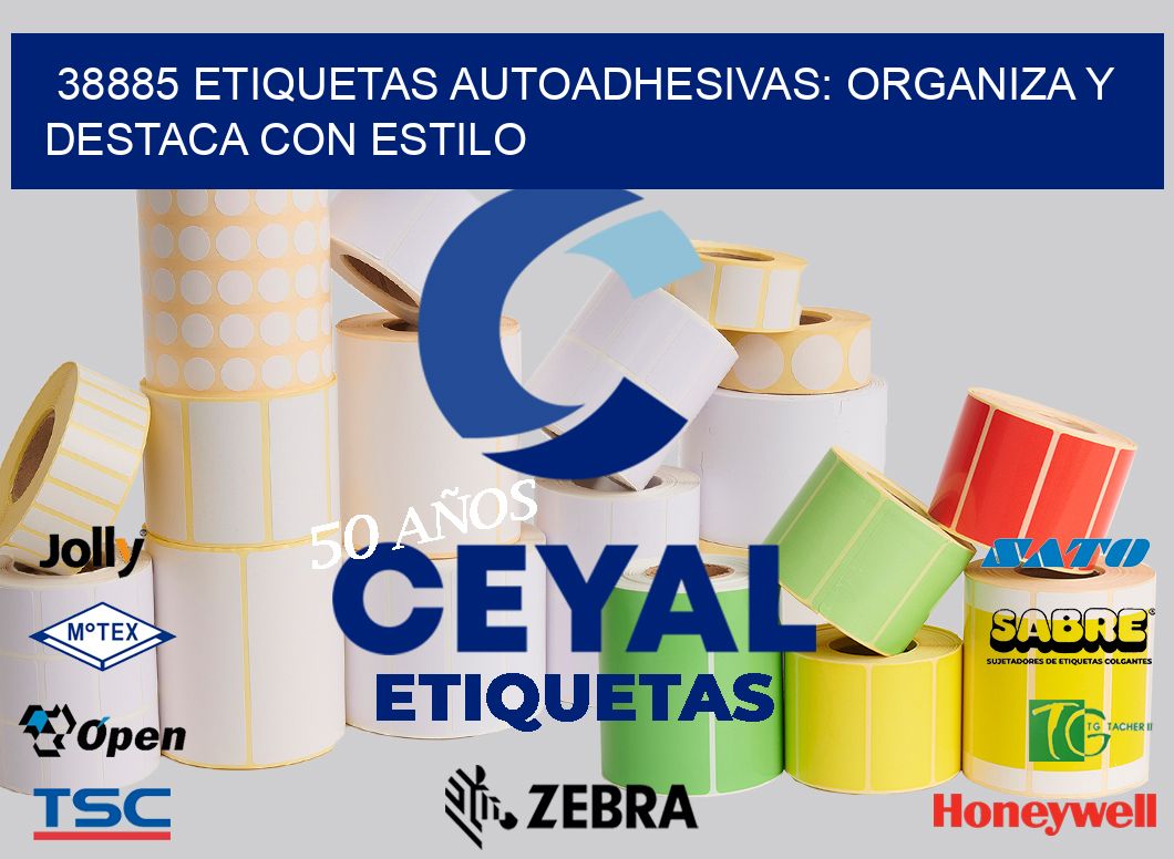 38885 Etiquetas Autoadhesivas: Organiza y Destaca con Estilo