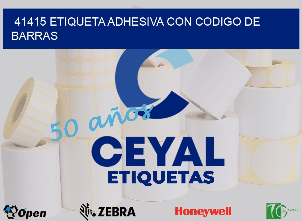 41415 ETIQUETA ADHESIVA CON CODIGO DE BARRAS
