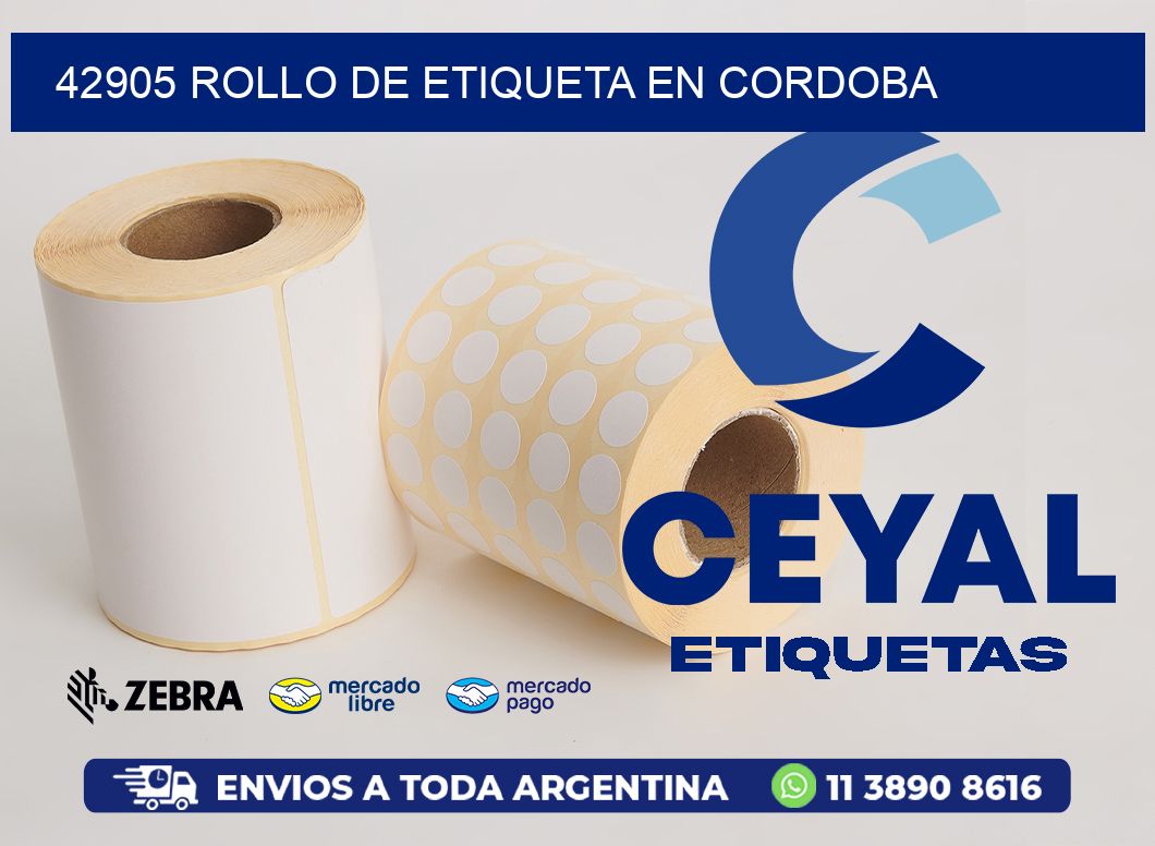 42905 ROLLO DE ETIQUETA EN CORDOBA