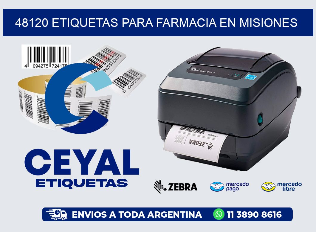 48120 ETIQUETAS PARA FARMACIA EN MISIONES