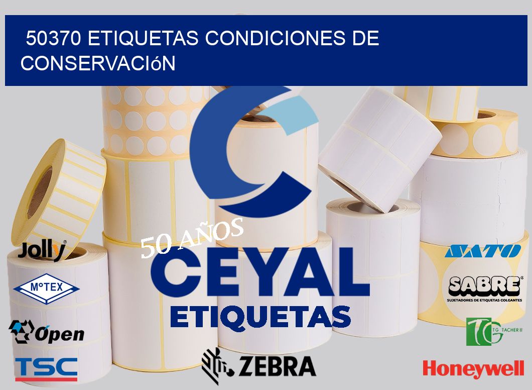 50370 etiquetas Condiciones de conservación