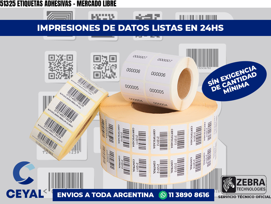 51325 ETIQUETAS ADHESIVAS – MERCADO LIBRE